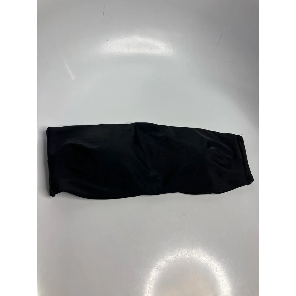 Aerie Bandeau Bikini Top Women Small Black Excellent Strapless Hook Back Swim